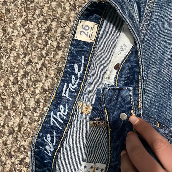 Free People Fringe denim skirt - Picture 3 of 7